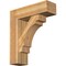 Ekena Millwork Merced Block Rough Sawn Bracket w/ Offset Brace, Western Red Cedar, 8"W x 26"D x 30"H BKT0806X26X30MRC05RWR - alternate 1